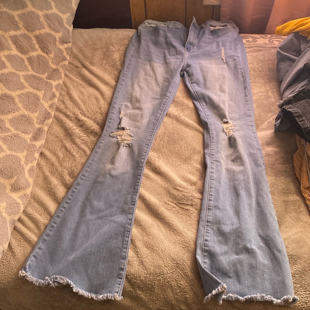 Ripped bellbottoms